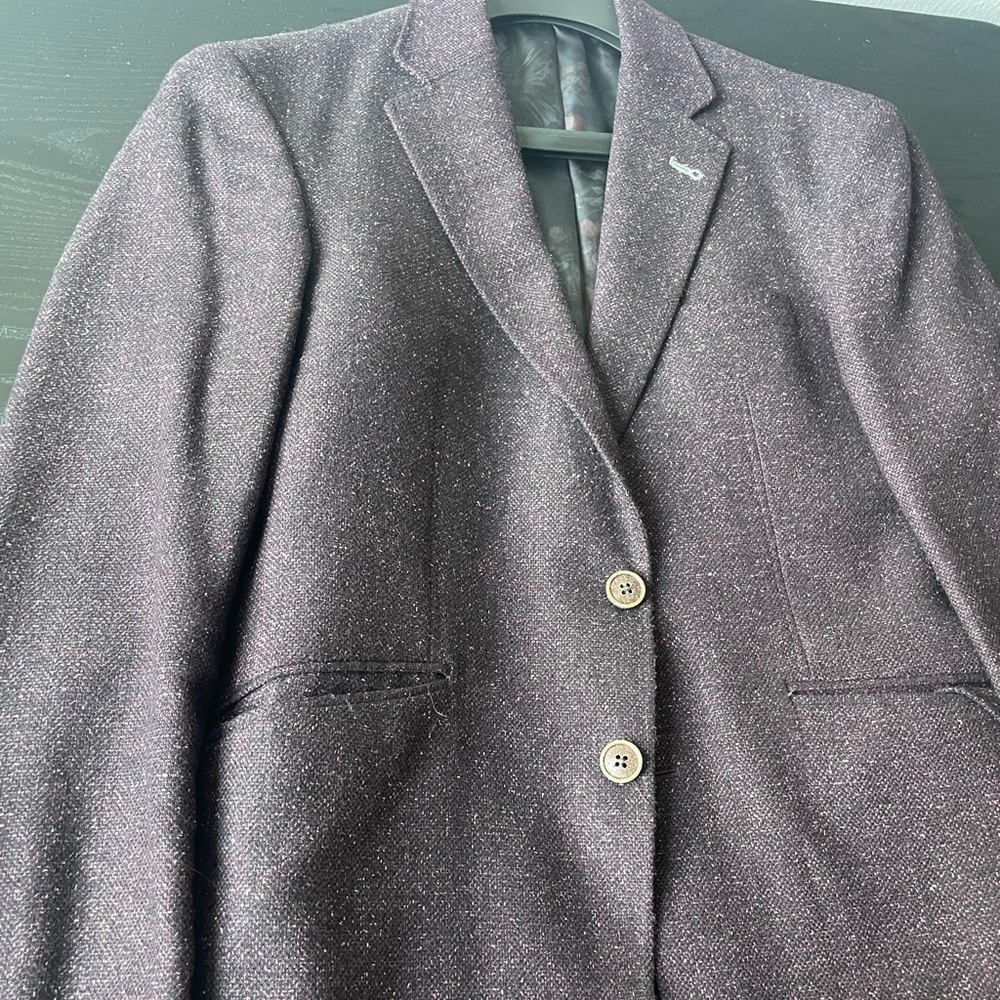 Joseph Abboud Plum Textured Blazer